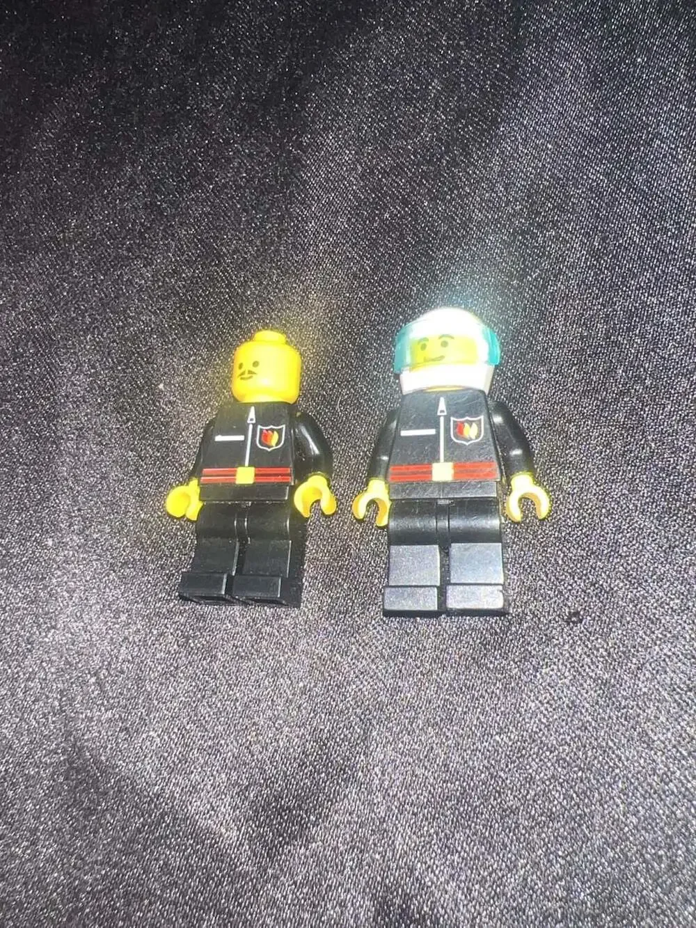 Vintage LEGO Town Firefighter Minifigures - Lot of 2